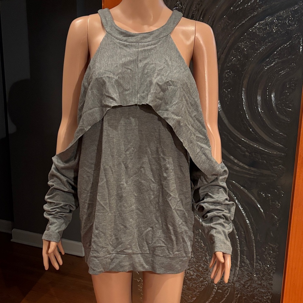 SHEIN Gray Long Sleeve Women's Dress